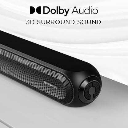 boAt Aavante Bar 3200D Soundbar with Dolby Audio,350W RMS Signature Sound,5.1 Channel,3D Surround Sound,Dual Wireless Rear Speakers&Master Remote(Premium Black)(Premium Black) - Nalanda Enterprises
