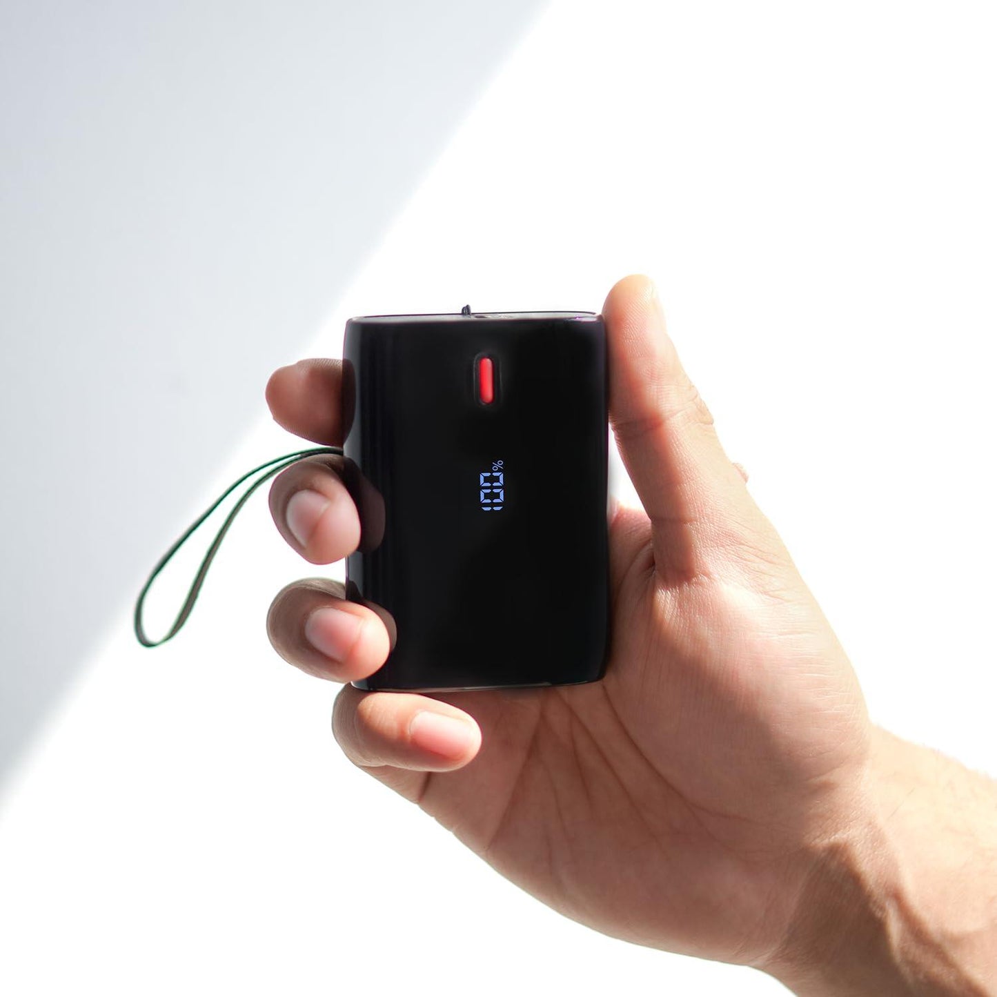 boAt EnergyShroom PB300 Air 10000 mAh 22.5W Pocket Size Power Bank with Compact and Lightweight Design, LED Battery Display, 12 Layer Smart IC Protection & Smart Power Management(Carbon Black) - Nalanda Enterprises