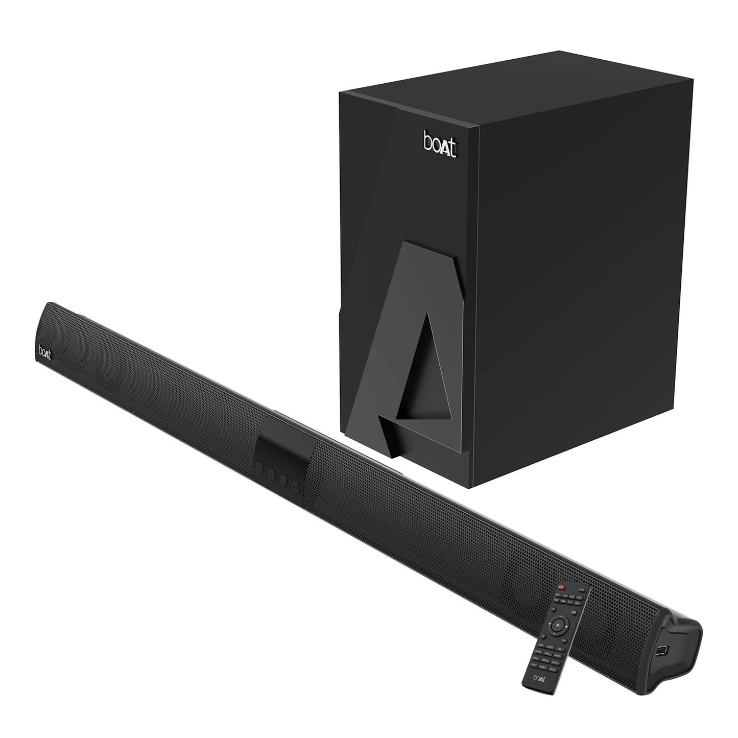 boAt AAVANTE Bar 1800 120W 2.1 Channel Bluetooth Soundbar Signature Sound, Wireless Subwoofer, Multiple Connectivity Modes, Entertainment Modes(Premium Black) - Nalanda Enterprises