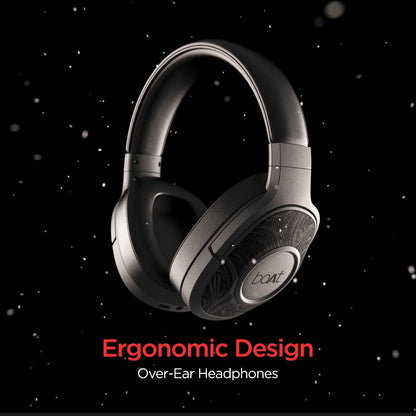boAt Rockerz 558 Over Ear Bluetooth Headphones with Upto 20 Hours Playback, 50MM Drivers, Soft Padded Ear Cushions and Physical Noise Isolation(Black) - Nalanda Enterprises