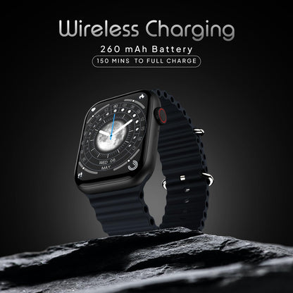 Boltt Newly Launched Vogue Large 2.05" Display Smart Watch, Always On Display, Wireless Charging, App Based GPS with Bluetooth Calling & 500+ Watch Faces (Loop Orange)
