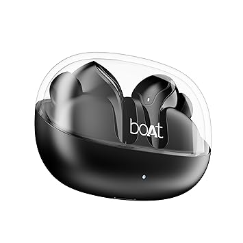 boAt Airdopes 311 Pro, 50HRS Battery, Fast Charge, Dual Mics ENx Tech, Transparent LID, Low Latency, IPX4, IWP Tech, v5.3 Bluetooth Earbuds, TWS Ear Buds Wireless Earphones with mic - Nalanda Enterprises