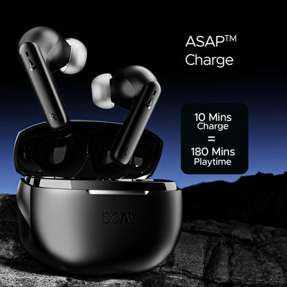 boAt Airdopes 170 TWS Earbuds with 50H Playtime, Quad Mics ENx™ Tech, Low Latency Mode, 13mm Drivers, ASAP™ Charge, IPX4, IWP™, Touch Controls & BT v5.3(Tranquil Blue) - Nalanda Enterprises