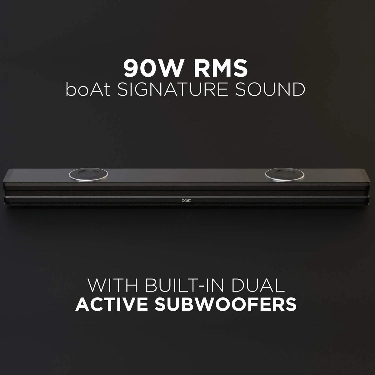 boAt Aavante Bar 4000DA with Dolby Atmos 3D 200 W Bluetooth Soundbar (Premium Black, 2.1 Channel) - Nalanda Enterprises