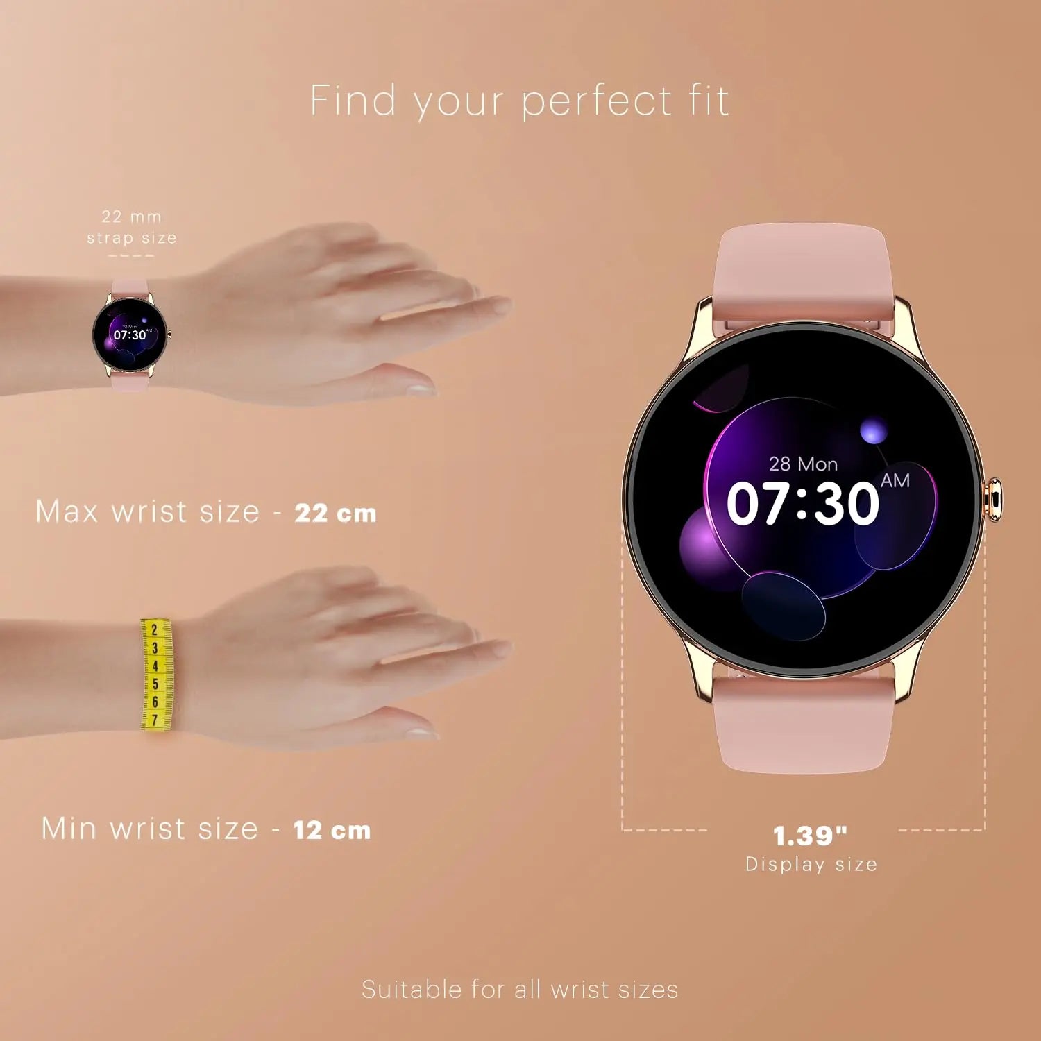 Noise Twist Go Round dial Smartwatch with BT Calling, 1.39" Display, Metal Build, 100+ Watch Faces, IP68, Sleep Tracking, 100+ Sports Modes, 24/7 Heart Rate Monitoring (Black Link) - Nalanda Enterprises