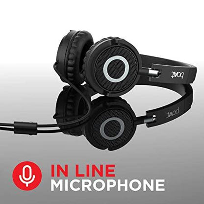 boAt Bassheads 900 | Wired Earphones with 40mm Drivers, Compact & Foldable, In-line microphone, Super Bass - Nalanda Enterprises