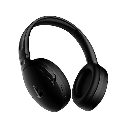 boAt Rockerz 551ANC Hybrid Active Noise Cancellation Headphones with Up to 100H Playtime, ASAP™ Charge, Ambient Sound Mode &Dual EQ Modes, ENx™ Technology(Stellar Black) - Nalanda Enterprises