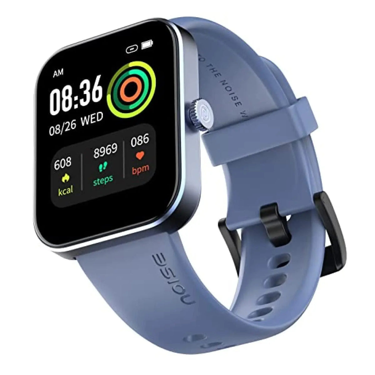 Noise New Macro Smart Watch with 2.0” HD Display,Metallic Finish BT Calling, Functional Crown, 7 Days Battery Life, Sleep Tracking, 200+ Watch Faces (Elite Black) - Nalanda Enterprises