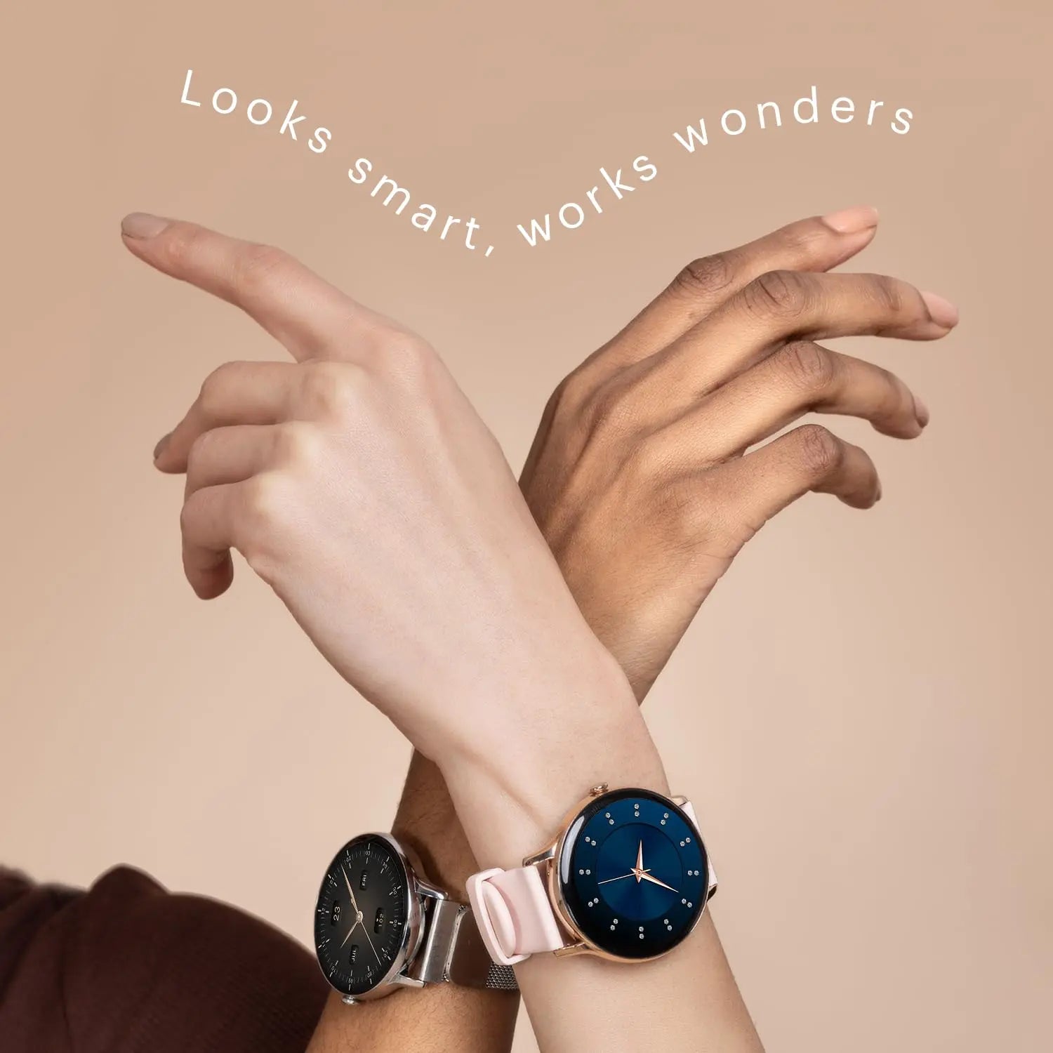 Noise Twist Go Round dial Smartwatch with BT Calling, 1.39" Display, Metal Build, 100+ Watch Faces, IP68, Sleep Tracking, 100+ Sports Modes, 24/7 Heart Rate Monitoring (Black Link) - Nalanda Enterprises