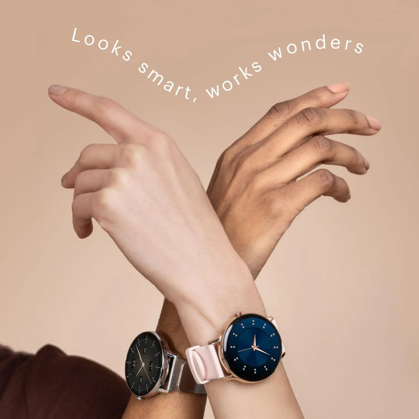 Noise Twist Go Round dial Smartwatch with BT Calling, 1.39" Display, Metal Build, 100+ Watch Faces, IP68, Sleep Tracking, 100+ Sports Modes, 24/7 Heart Rate Monitoring (Black Link) - Nalanda Enterprises