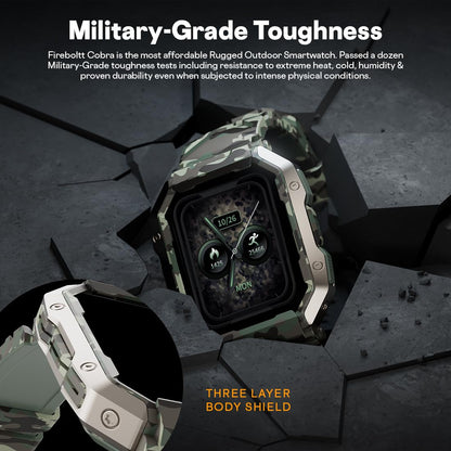 Fire-Boltt Strike Smart Watch 1.95” AMOLED Display, 800 NITS Brightness, 123 Sports Modes, Bluetooth Calling, Always On Mechanism