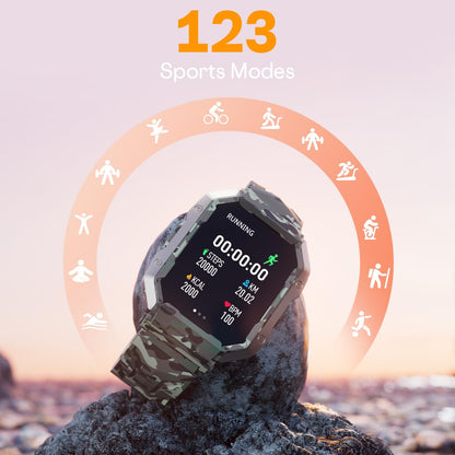 Fire-Boltt Strike Smart Watch 1.95” AMOLED Display, 800 NITS Brightness, 123 Sports Modes, Bluetooth Calling, Always On Mechanism