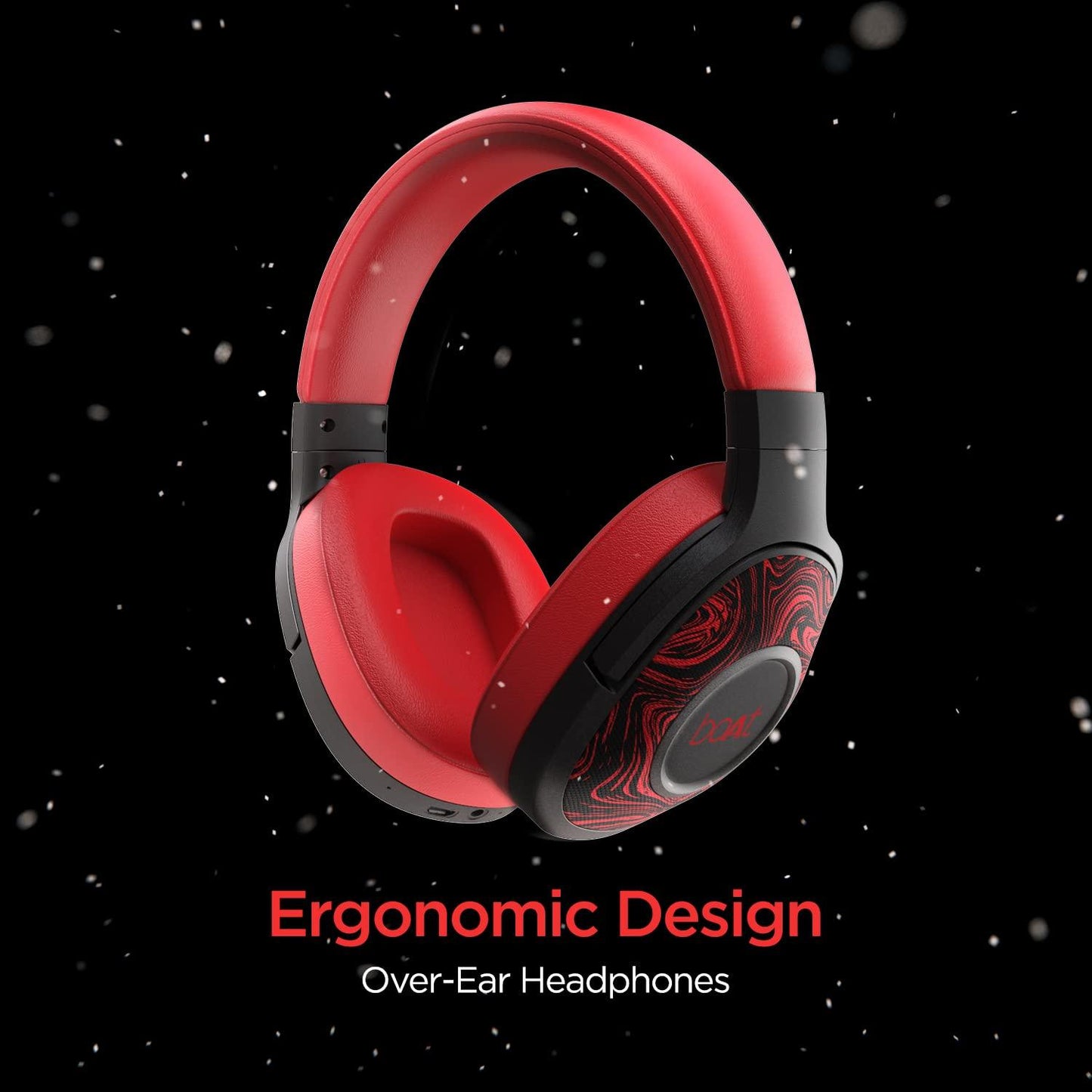boAt Rockerz 558 Over Ear Bluetooth Headphones with Upto 20 Hours Playback, 50MM Drivers, Soft Padded Ear Cushions and Physical Noise Isolation(Black) - Nalanda Enterprises