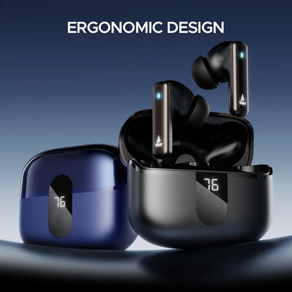 boAt Airdopes 121 Pro Plus Truly Wireless in Ear Ear Buds w/ 100 HRS Playtime, 4 Mics w/ENx™, 50ms Low-Latency Beast™ Mode, ASAP™ Charge, IWP™ Tech, BT v5.3 & IPX5 Earbuds TWS (Black) - Nalanda Enterprises