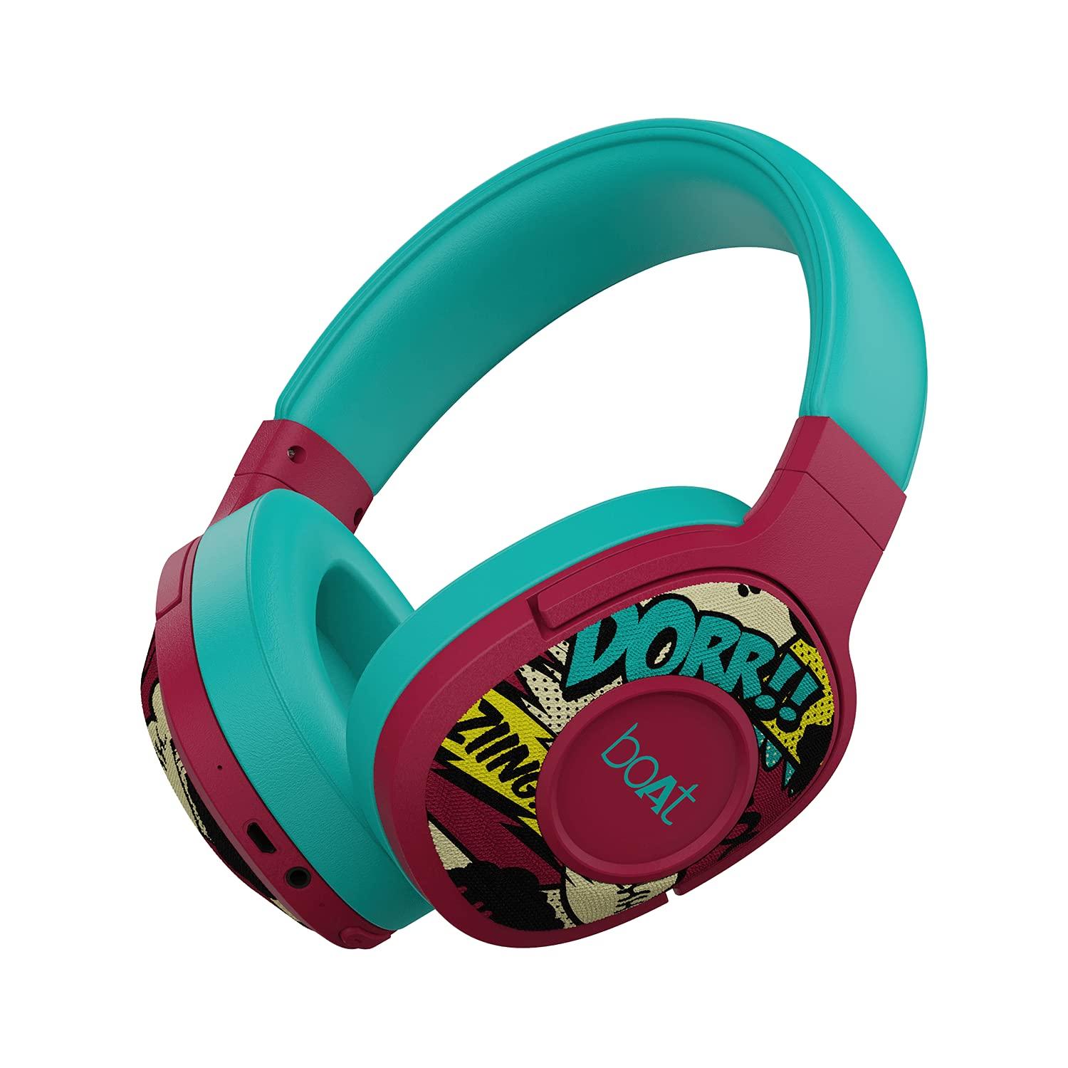 boAt Rockerz 558 Over Ear Bluetooth Headphones with Upto 20 Hours Playback, 50MM Drivers, Soft Padded Ear Cushions and Physical Noise Isolation(Black) - Nalanda Enterprises