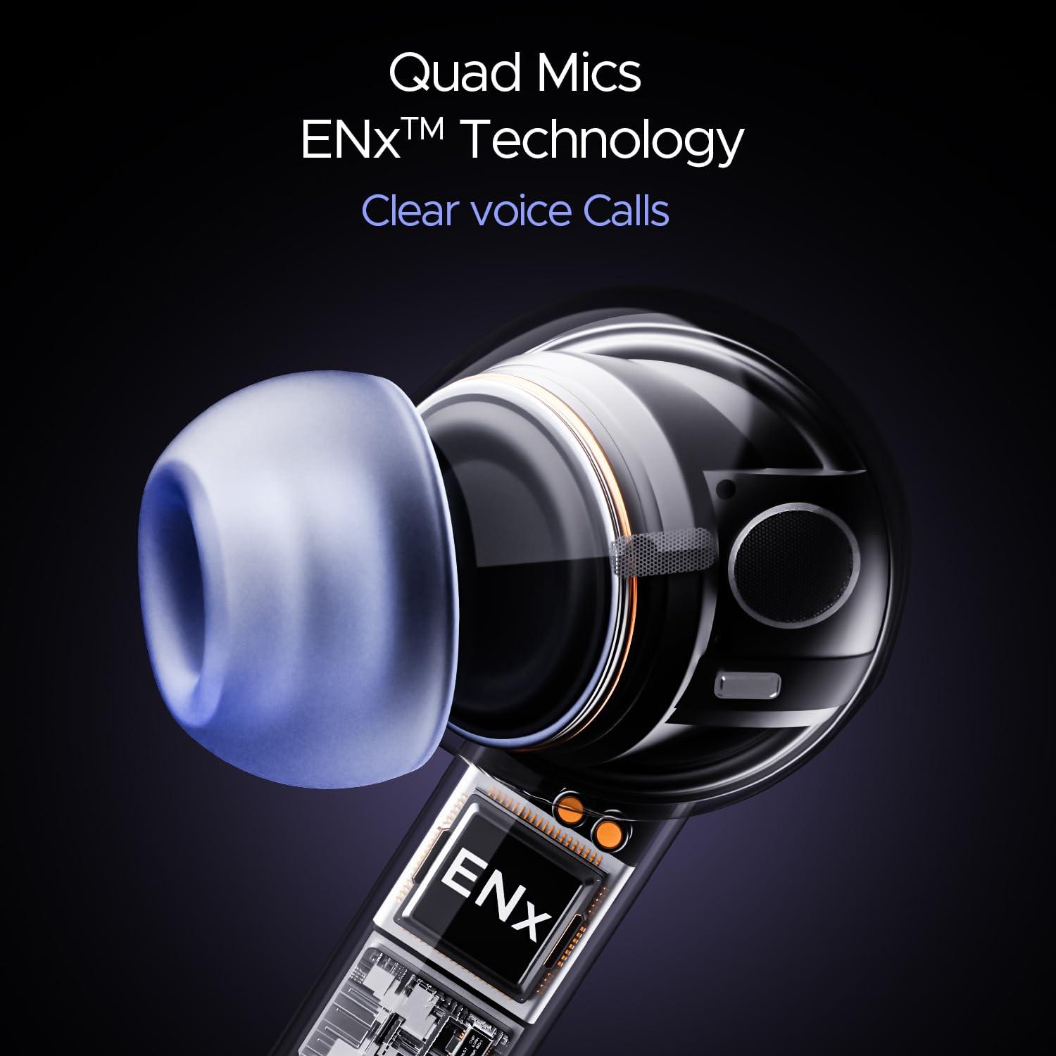 boAt Airdopes 170 TWS Earbuds with 50H Playtime, Quad Mics ENx™ Tech, Low Latency Mode, 13mm Drivers, ASAP™ Charge, IPX4, IWP™, Touch Controls & BT v5.3(Tranquil Blue) - Nalanda Enterprises