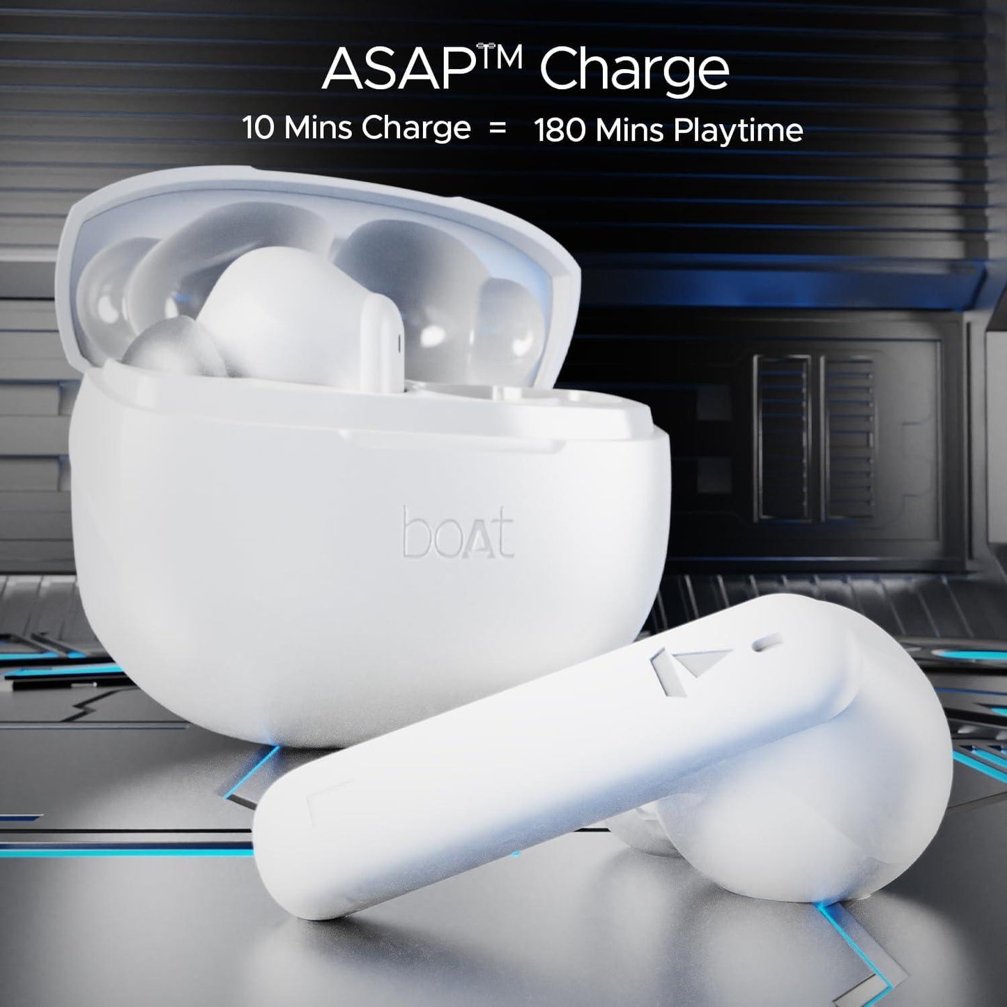 boAt Airdopes 170 TWS Earbuds with 50H Playtime, Quad Mics ENx™ Tech, Low Latency Mode, 13mm Drivers, ASAP™ Charge, IPX4, IWP™, Touch Controls & BT v5.3(Tranquil Blue) - Nalanda Enterprises