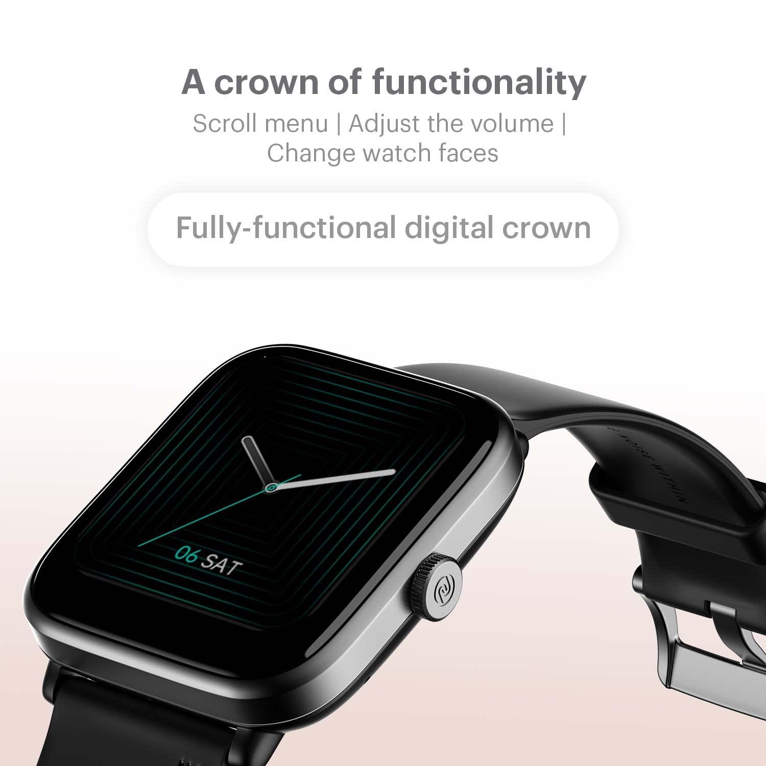 Noise ColorFit Pro 5 Max 1.96" AMOLED Display Smart Watch, BT Calling, Post Training Workout Analysis, VO2 Max, Rapid Health, 5X Faster Data Transfer - Jet Black - Nalanda Enterprises