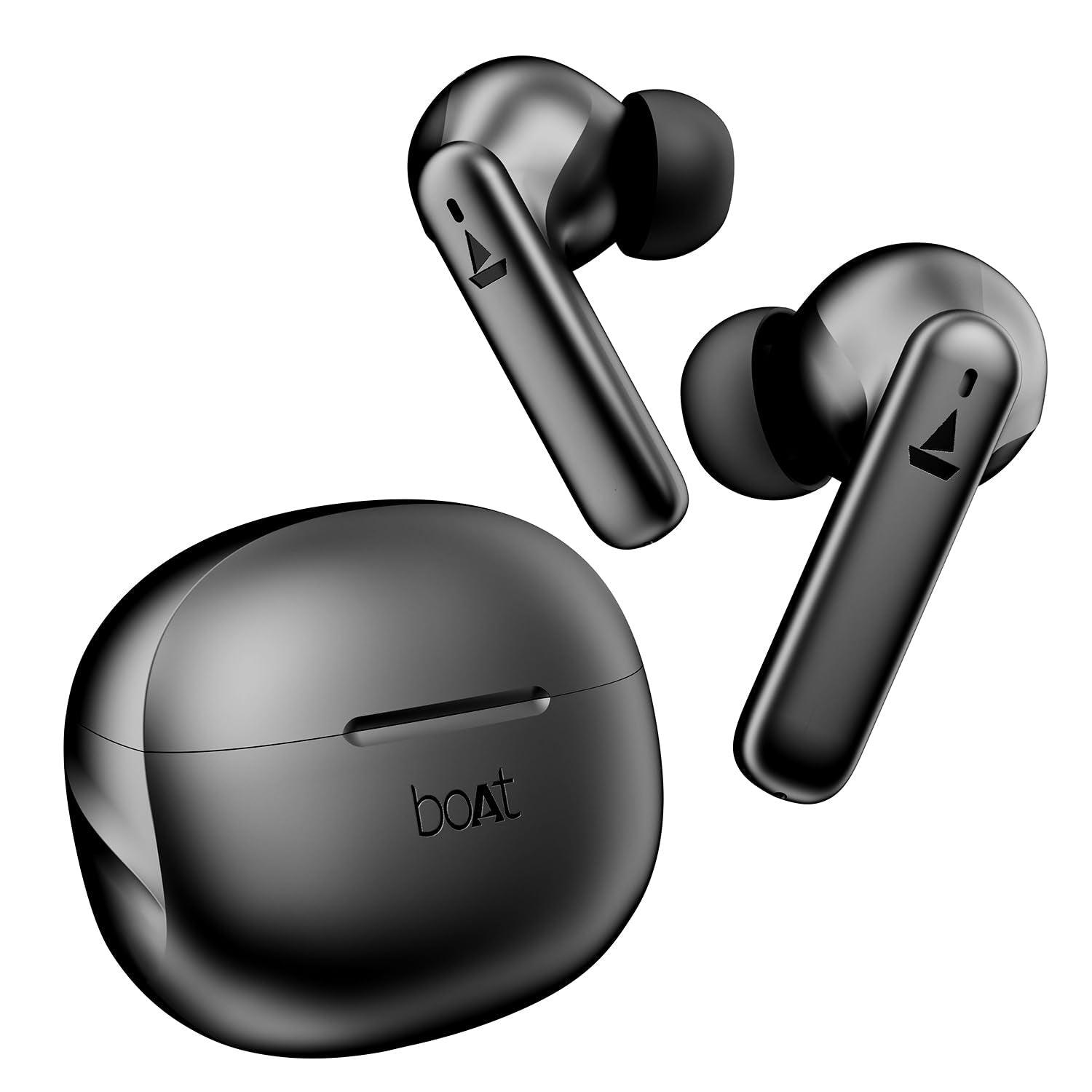 boAt Airdopes 170 TWS Earbuds with 50H Playtime, Quad Mics ENx™ Tech, Low Latency Mode, 13mm Drivers, ASAP™ Charge, IPX4, IWP™, Touch Controls & BT v5.3(Tranquil Blue) - Nalanda Enterprises