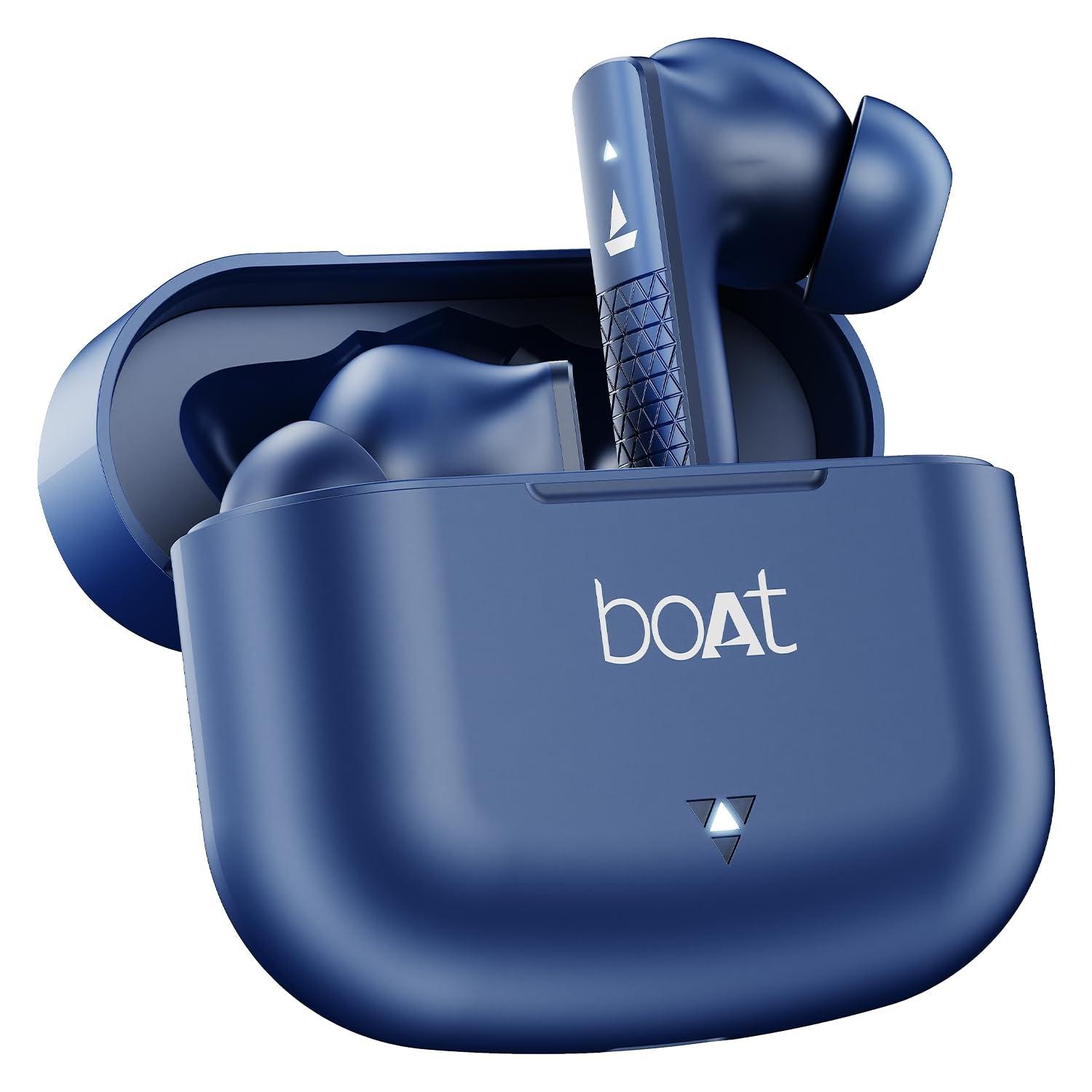 boAt Airdopes 91, 45HRS Battery, 50ms Low Latency, ENx Tech, Fast Charge, IPX4, IWP Tech, v5.3 Bluetooth Earbuds, TWS Ear Buds Wireless Earphones with mic - Nalanda Enterprises