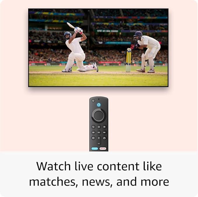 All-new Amazon Fire TV Stick 4K streaming device, ultra-cinematic 4K streaming, supports Wi-Fi 6, Dolby Vision/Atmos, HDR10+ - Nalanda Enterprises