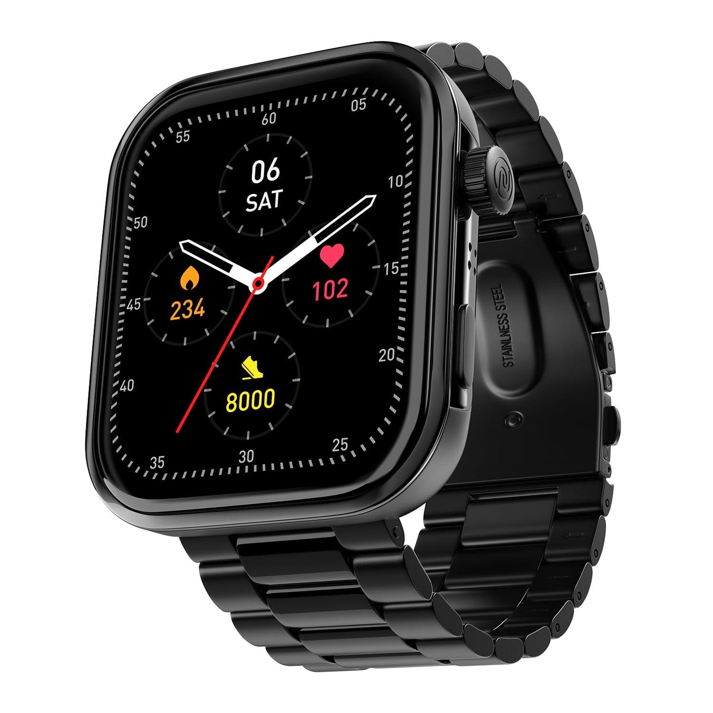 Noise ColorFit Pro 5 Max 1.96" AMOLED Display Smart Watch, BT Calling, Post Training Workout Analysis, VO2 Max, Rapid Health, 5X Faster Data Transfer - Jet Black - Nalanda Enterprises