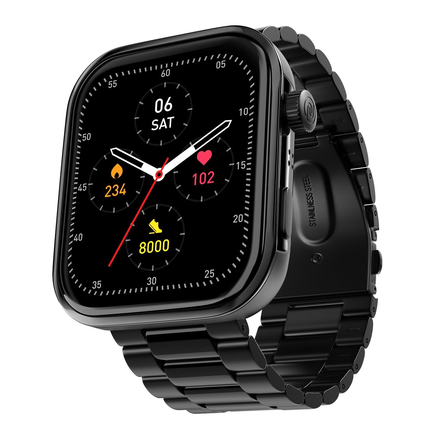 Noise ColorFit Pro 5 Max 1.96" AMOLED Display Smart Watch, BT Calling, Post Training Workout Analysis, VO2 Max, Rapid Health, 5X Faster Data Transfer - Jet Black - Nalanda Enterprises