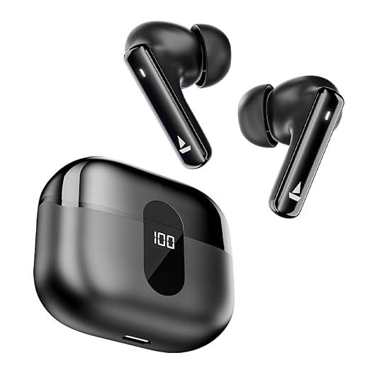 boAt Airdopes 121 Pro Plus Truly Wireless in Ear Ear Buds w/ 100 HRS Playtime, 4 Mics w/ENx™, 50ms Low-Latency Beast™ Mode, ASAP™ Charge, IWP™ Tech, BT v5.3 & IPX5 Earbuds TWS (Black) - Nalanda Enterprises
