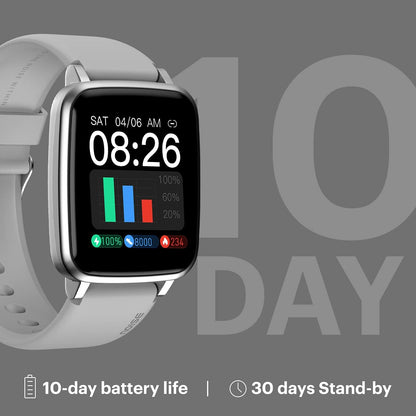 Noise New Macro Smart Watch with 2.0” HD Display,Metallic Finish BT Calling, Functional Crown, 7 Days Battery Life, Sleep Tracking, 200+ Watch Faces (Elite Black) - Nalanda Enterprises