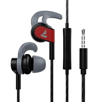 boAt Bassheads 242 in Ear Wired Earphones with Mic(Active Black) - Nalanda Enterprises