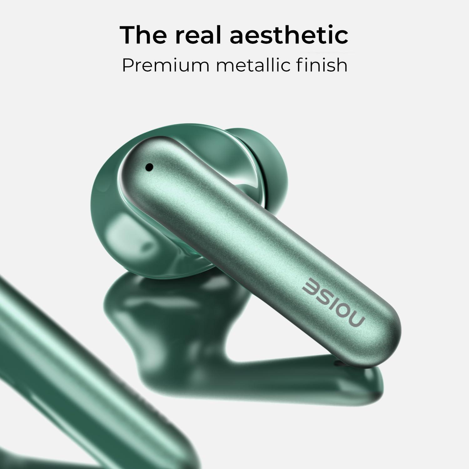 Noise Newly Launched Air Buds Pro 4 in-Ear Truly Wireless Earbuds with Metallic Finish, Hybrid ANC (Upto 40dB), 50H of Playtime, Dual Pairing, Spatial Audio, BT v5.3(Lake Blue) - Nalanda Enterprises