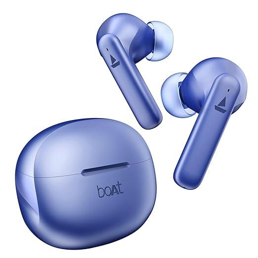 boAt Airdopes 170 TWS Earbuds with 50H Playtime, Quad Mics ENx™ Tech, Low Latency Mode, 13mm Drivers, ASAP™ Charge, IPX4, IWP™, Touch Controls & BT v5.3(Tranquil Blue) - Nalanda Enterprises