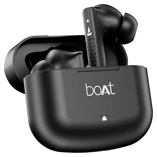 boAt Airdopes 91, 45HRS Battery, 50ms Low Latency, ENx Tech, Fast Charge, IPX4, IWP Tech, v5.3 Bluetooth Earbuds, TWS Ear Buds Wireless Earphones with mic - Nalanda Enterprises