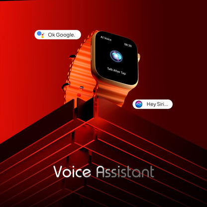 Boltt Newly Launched Vogue Large 2.05" Display Smart Watch, Always On Display, Wireless Charging, App Based GPS with Bluetooth Calling & 500+ Watch Faces (Loop Orange)
