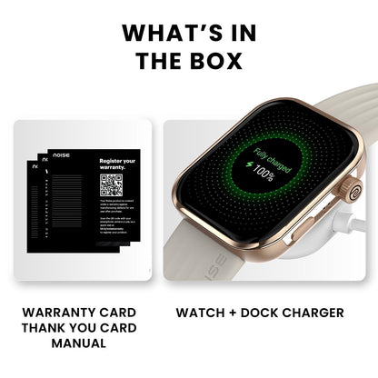 Noise Pro 5 Smart Watch with 1.85" AMOLED Display, BT Calling, New DIY Watch Faces, Ultra Personalization with Smart Dock, Productivity Suite, 100 Sports Modes and More (Rainbow Weave) - Nalanda Enterprises