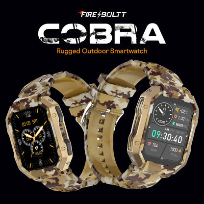 Fire-Boltt Strike Smart Watch 1.95” AMOLED Display, 800 NITS Brightness, 123 Sports Modes, Bluetooth Calling, Always On Mechanism