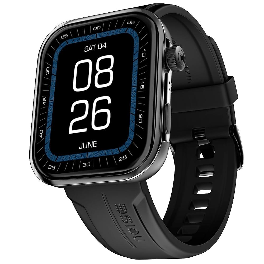 Noise ColorFit Pro 5 Max 1.96" AMOLED Display Smart Watch, BT Calling, Post Training Workout Analysis, VO2 Max, Rapid Health, 5X Faster Data Transfer - Jet Black - Nalanda Enterprises
