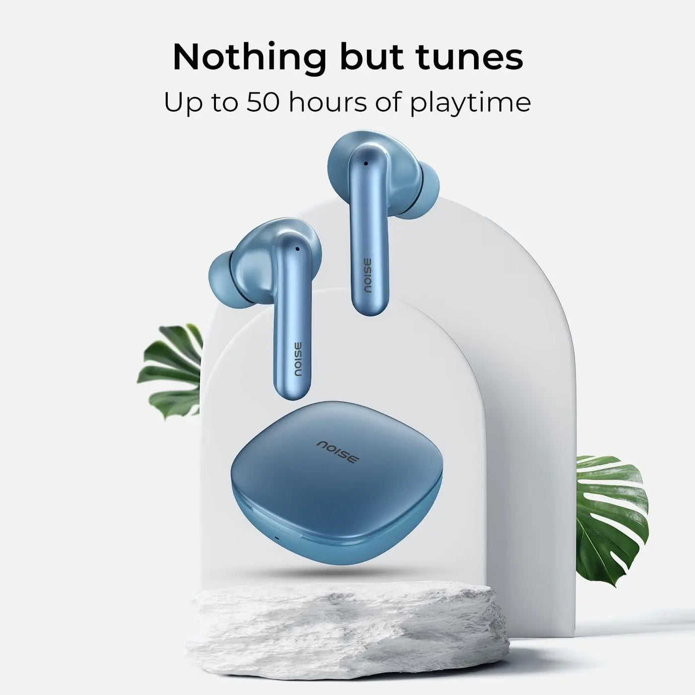 Noise Newly Launched Air Buds Pro 4 in-Ear Truly Wireless Earbuds with Metallic Finish, Hybrid ANC (Upto 40dB), 50H of Playtime, Dual Pairing, Spatial Audio, BT v5.3(Lake Blue) - Nalanda Enterprises