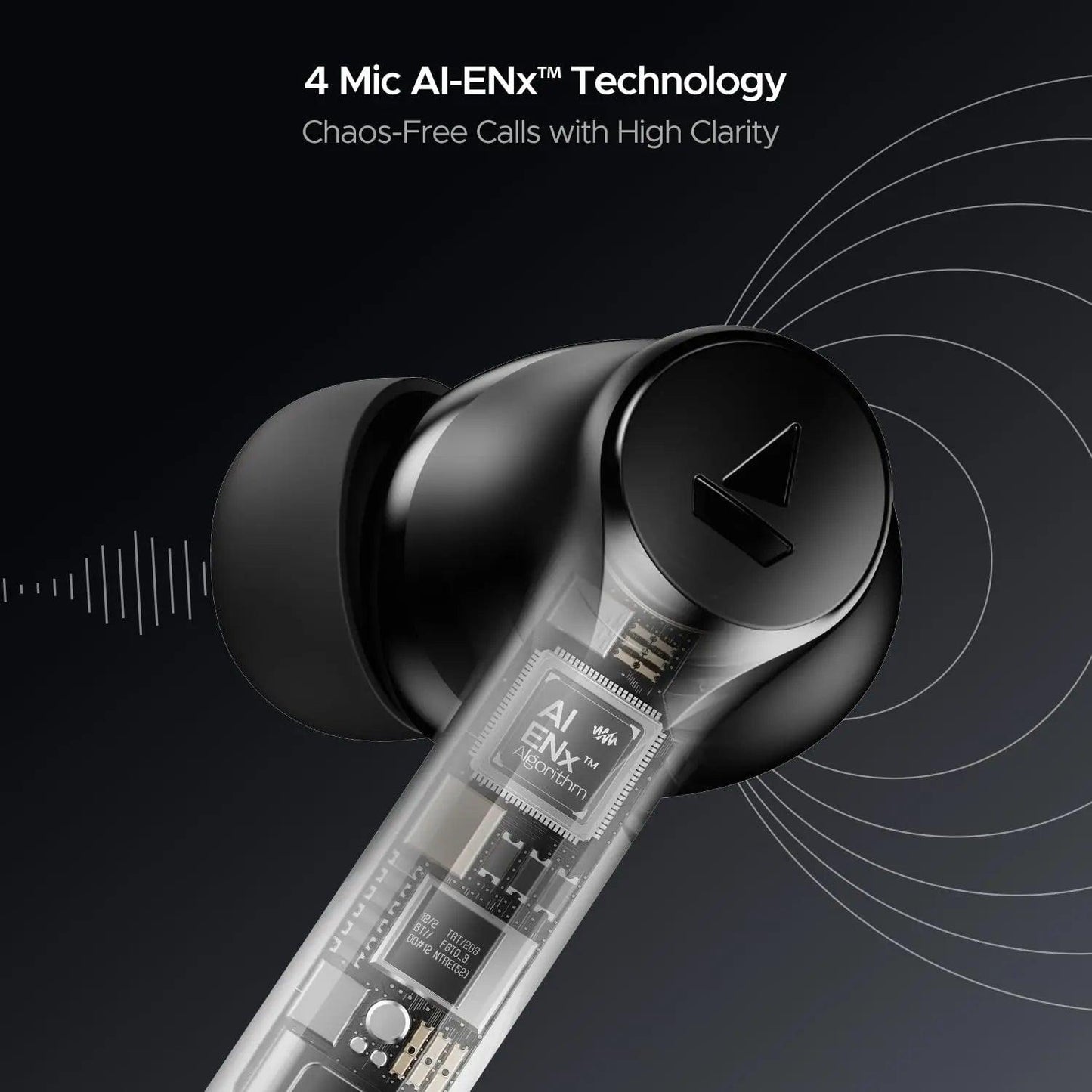 boAt Airdopes 300, Cinematic Spatial Audio, 50HRS Battery, 4Mic AI ENx, Fast Charge, App Support, Low Latency, IPX4, v5.3 Bluetooth Earbuds, TWS Ear Buds Wireless Earphones with mic - Nalanda Enterprises