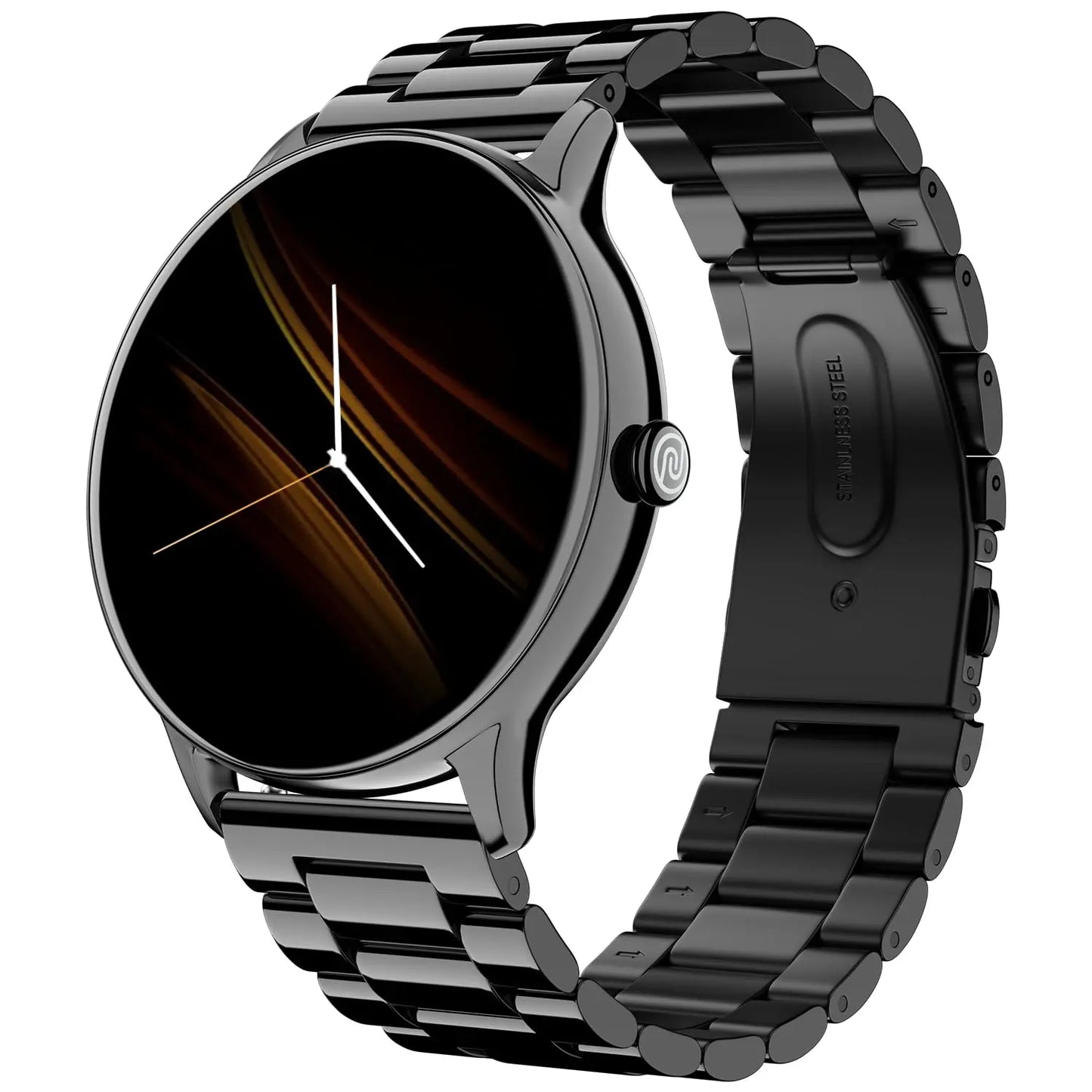 Noise Twist Go Round dial Smartwatch with BT Calling, 1.39" Display, Metal Build, 100+ Watch Faces, IP68, Sleep Tracking, 100+ Sports Modes, 24/7 Heart Rate Monitoring (Black Link) - Nalanda Enterprises