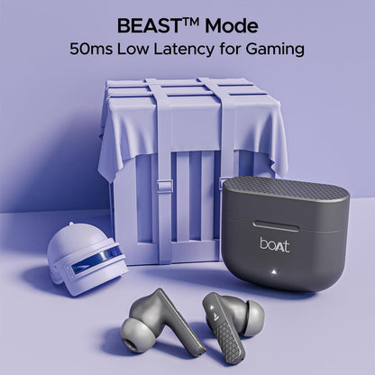 boAt Airdopes 91, 45HRS Battery, 50ms Low Latency, ENx Tech, Fast Charge, IPX4, IWP Tech, v5.3 Bluetooth Earbuds, TWS Ear Buds Wireless Earphones with mic - Nalanda Enterprises