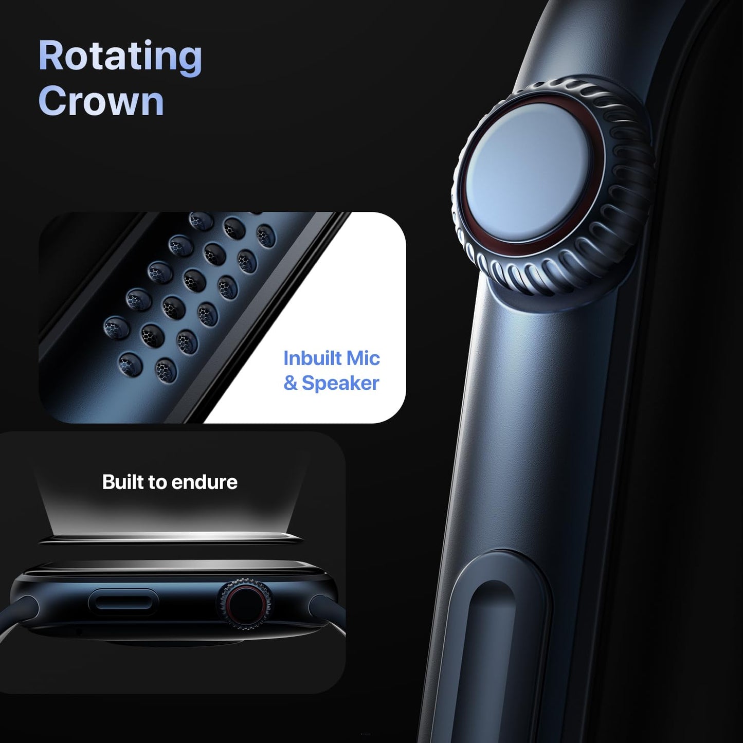 Fire-Boltt Brillia Smart Watch with 51.3mm (2.02 inch) AMOLED Display, Bluetooth Calling, SpO2, Heart Rate Monitoring, 120+ Sports Modes (Brillia, Black)