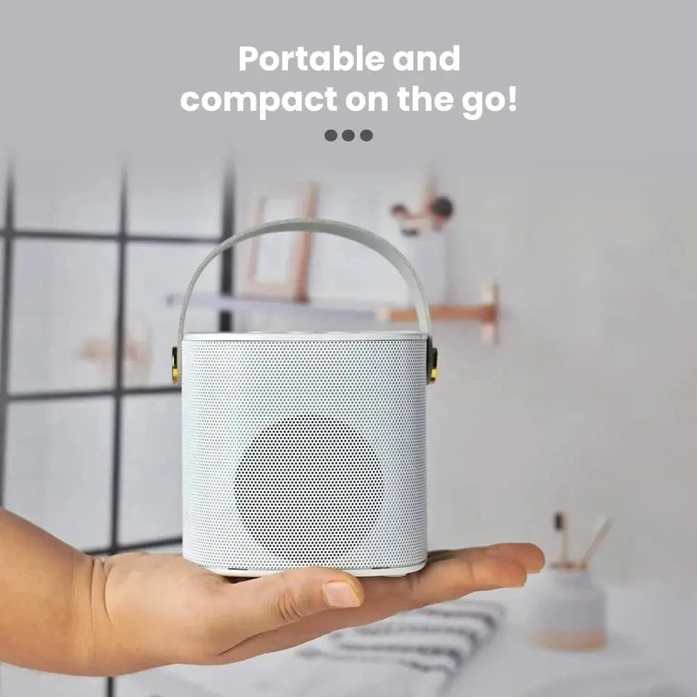 Toreto Jukebox Wireless Bluetooth Speaker 10W with Wireless Karaoke MIc IVoice Changing Feature | Deep Bass I USB I TWS I AUX I Outdoor Speaker with Carrying Strap - Nalanda Enterprises