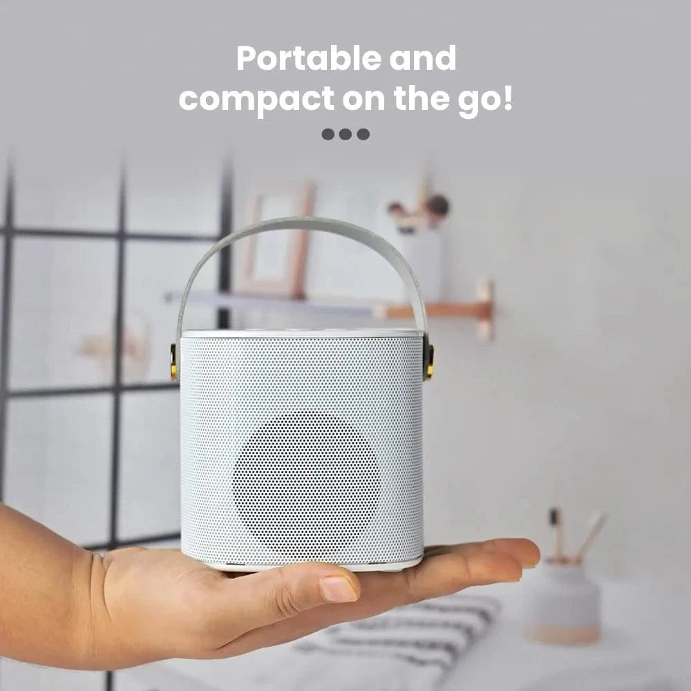 Toreto Jukebox Wireless Bluetooth Speaker 10W with Wireless Karaoke MIc IVoice Changing Feature | Deep Bass I USB I TWS I AUX I Outdoor Speaker with Carrying Strap - Nalanda Enterprises