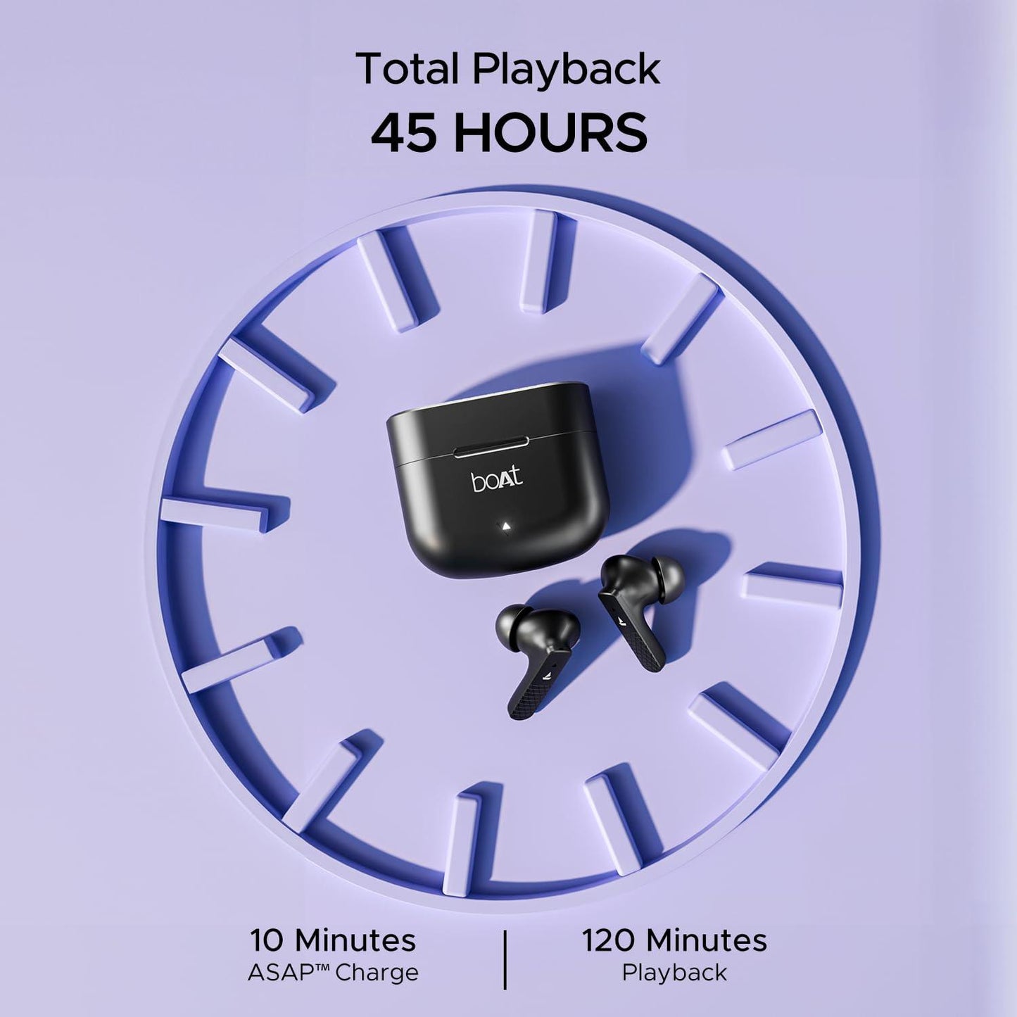 boAt Airdopes 91, 45HRS Battery, 50ms Low Latency, ENx Tech, Fast Charge, IPX4, IWP Tech, v5.3 Bluetooth Earbuds, TWS Ear Buds Wireless Earphones with mic - Nalanda Enterprises