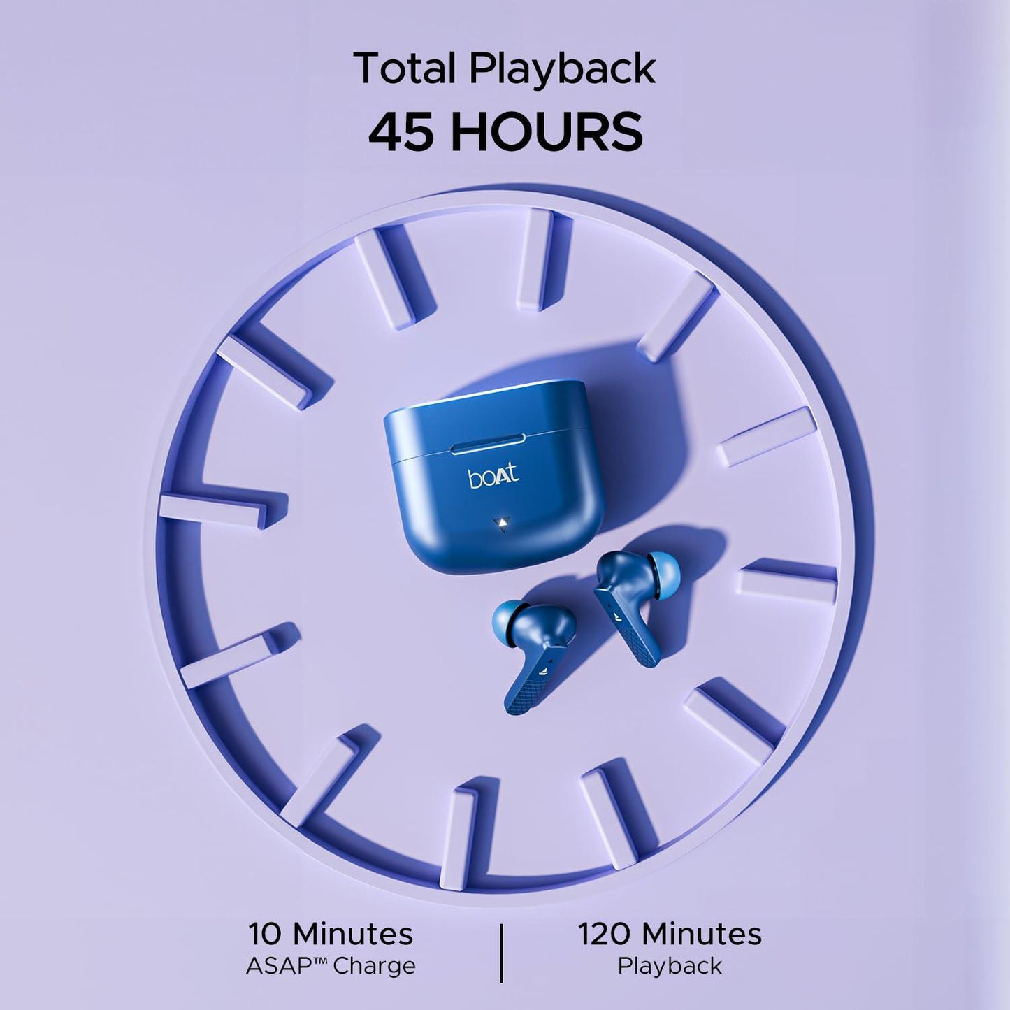 boAt Airdopes 91, 45HRS Battery, 50ms Low Latency, ENx Tech, Fast Charge, IPX4, IWP Tech, v5.3 Bluetooth Earbuds, TWS Ear Buds Wireless Earphones with mic - Nalanda Enterprises