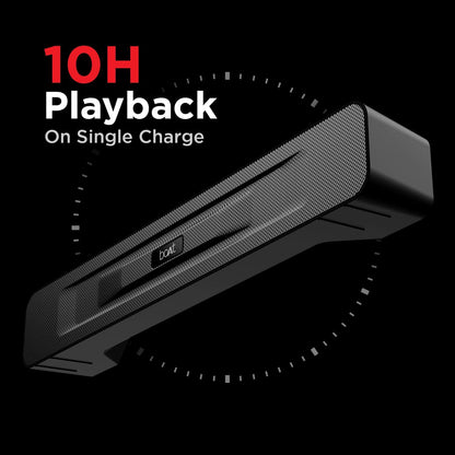 boAt Aavante Bar 1500 2.1 Channel Home Theatre Soundbar with 120W Signature Sound, Wired Subwoofer, Multiple Connectivity Modes, Entertainment EQ Modes and Sleek Finish (Black) - Nalanda Enterprises