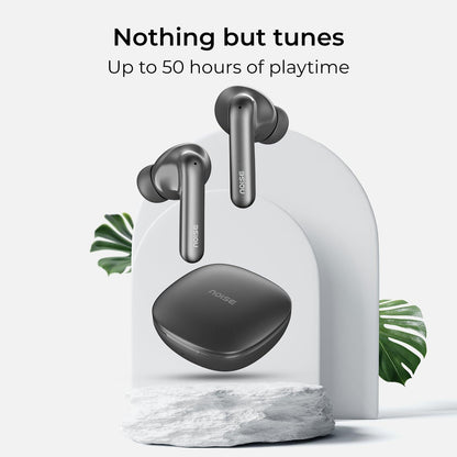 Noise Newly Launched Air Buds Pro 4 in-Ear Truly Wireless Earbuds with Metallic Finish, Hybrid ANC (Upto 40dB), 50H of Playtime, Dual Pairing, Spatial Audio, BT v5.3(Lake Blue) - Nalanda Enterprises
