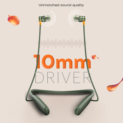 Noise Airwave Bluetooth in Ear Neckband with 50H of Playtime, 3 EQ Modes, ENC for Calling, Low Latency(Upto 50ms), 10mm Driver, BT v5.3(Jet Black) - Nalanda Enterprises