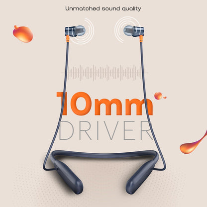 Noise Airwave Bluetooth in Ear Neckband with 50H of Playtime, 3 EQ Modes, ENC for Calling, Low Latency(Upto 50ms), 10mm Driver, BT v5.3(Jet Black) - Nalanda Enterprises